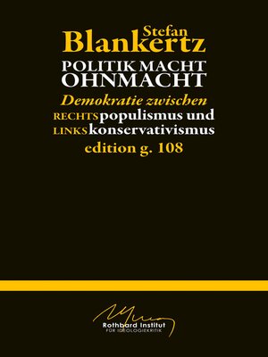 cover image of Politik macht Ohmacht